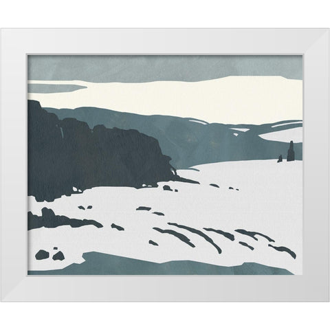Cutter Island I White Modern Wood Framed Art Print by Green, Jacob