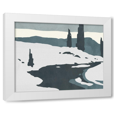 Cutter Island II White Modern Wood Framed Art Print by Green, Jacob