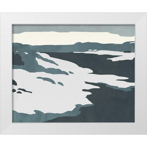 Cutter Island III White Modern Wood Framed Art Print by Green, Jacob