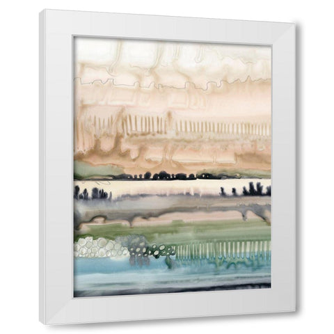 Mesa Horizon Strata I White Modern Wood Framed Art Print by Popp, Grace