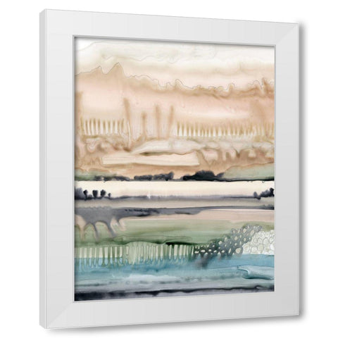 Mesa Horizon Strata II White Modern Wood Framed Art Print by Popp, Grace