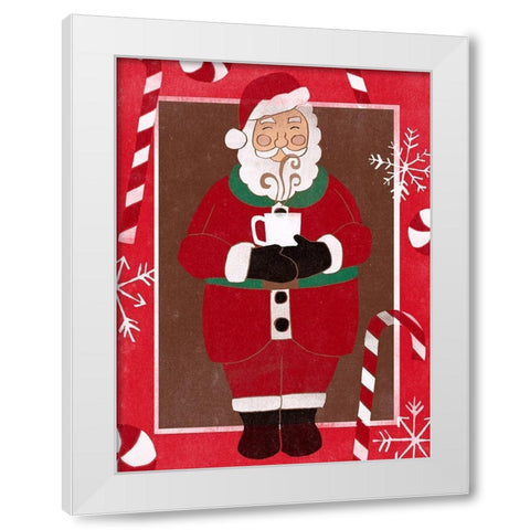 Cozy Cocoa Christmas II White Modern Wood Framed Art Print by Vess, June Erica
