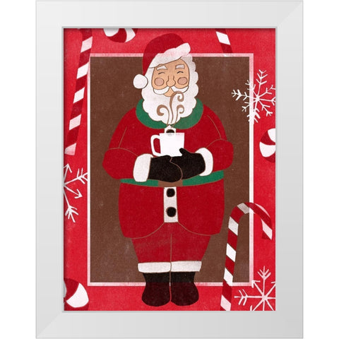 Cozy Cocoa Christmas II White Modern Wood Framed Art Print by Vess, June Erica