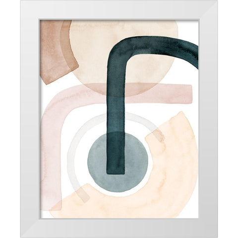 Easy Shift I White Modern Wood Framed Art Print by Popp, Grace