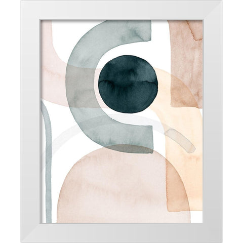 Easy Shift II White Modern Wood Framed Art Print by Popp, Grace