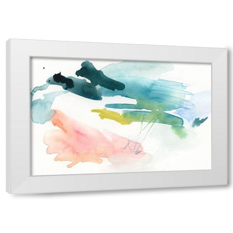 Candy Sky II White Modern Wood Framed Art Print by Barnes, Victoria