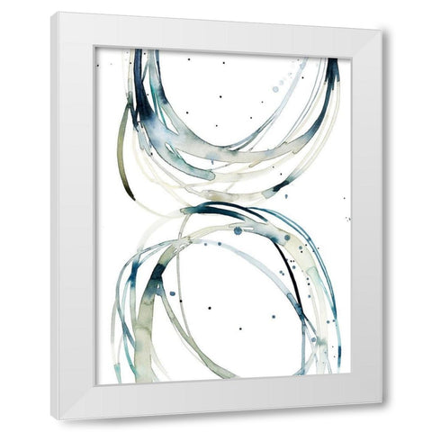 Threaded I White Modern Wood Framed Art Print by Popp, Grace