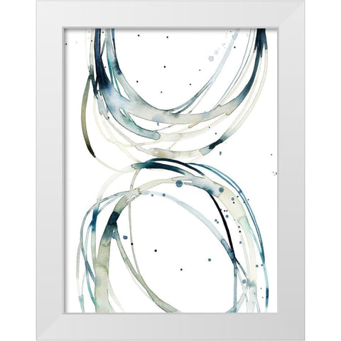 Threaded I White Modern Wood Framed Art Print by Popp, Grace