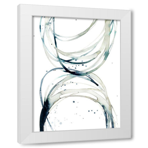 Threaded II White Modern Wood Framed Art Print by Popp, Grace