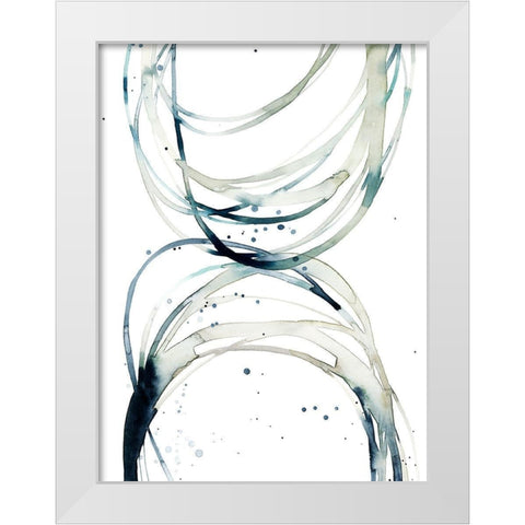 Threaded II White Modern Wood Framed Art Print by Popp, Grace