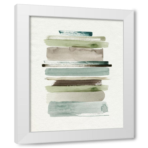 Grass Stains II White Modern Wood Framed Art Print by Popp, Grace