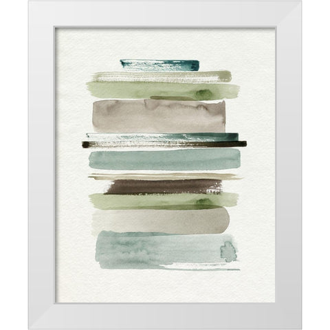 Grass Stains II White Modern Wood Framed Art Print by Popp, Grace