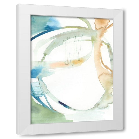 Organic Loop II White Modern Wood Framed Art Print by Barnes, Victoria