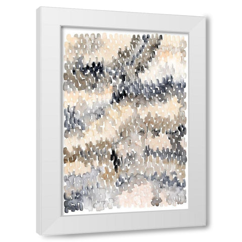 Pebble Beach I White Modern Wood Framed Art Print by Popp, Grace