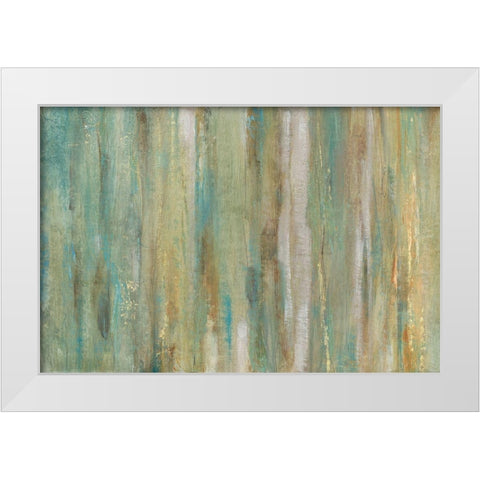 Vertical Flow I White Modern Wood Framed Art Print by OToole, Tim