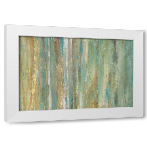 Vertical Flow II White Modern Wood Framed Art Print by OToole, Tim