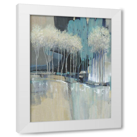 Whimsical Treeline I White Modern Wood Framed Art Print by OToole, Tim