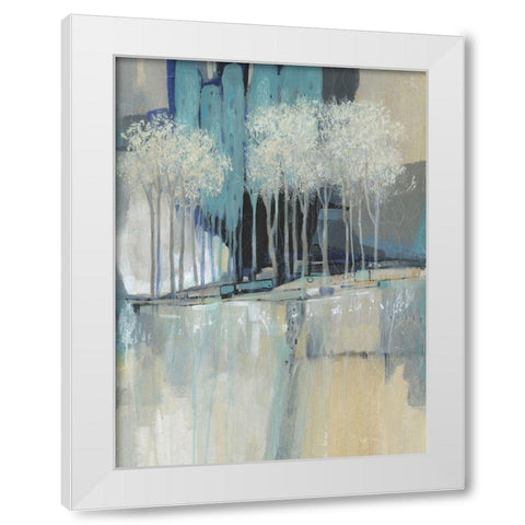 Whimsical Treeline II White Modern Wood Framed Art Print by OToole, Tim