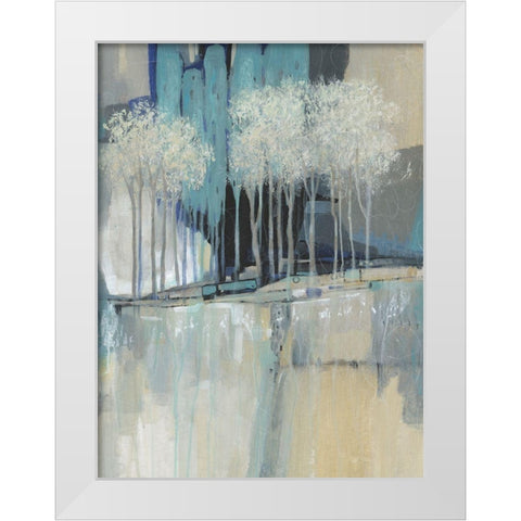 Whimsical Treeline II White Modern Wood Framed Art Print by OToole, Tim