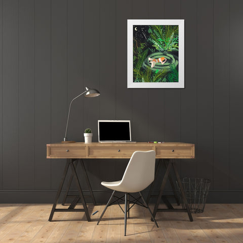 Lost in the Garden II White Modern Wood Framed Art Print by Wang, Melissa