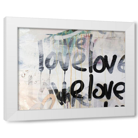 Crazy Love II White Modern Wood Framed Art Print by Youngstrom, Kent