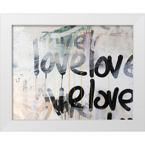 Crazy Love II White Modern Wood Framed Art Print by Youngstrom, Kent