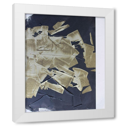 Gold Divided IV White Modern Wood Framed Art Print by Youngstrom, Kent