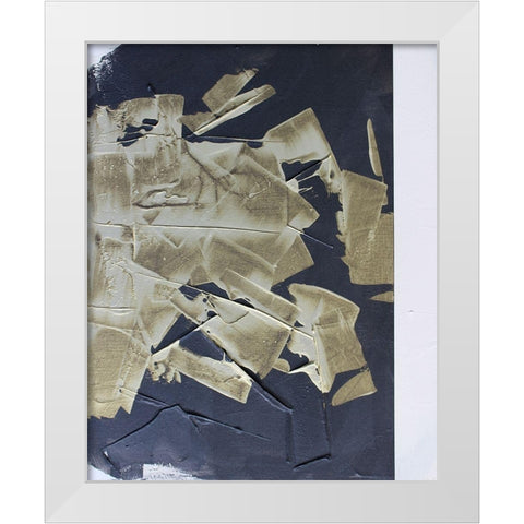 Gold Divided IV White Modern Wood Framed Art Print by Youngstrom, Kent