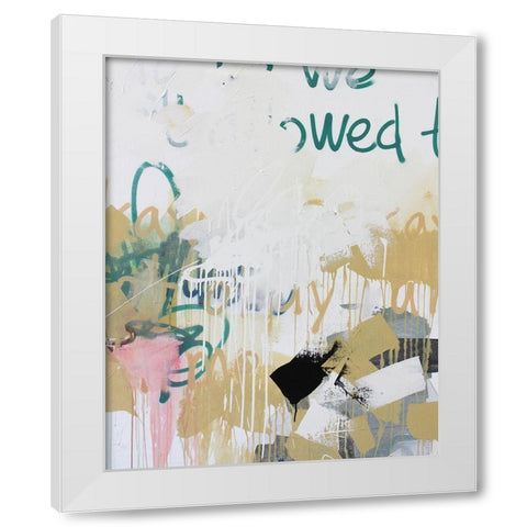 Im Okay IV White Modern Wood Framed Art Print by Youngstrom, Kent
