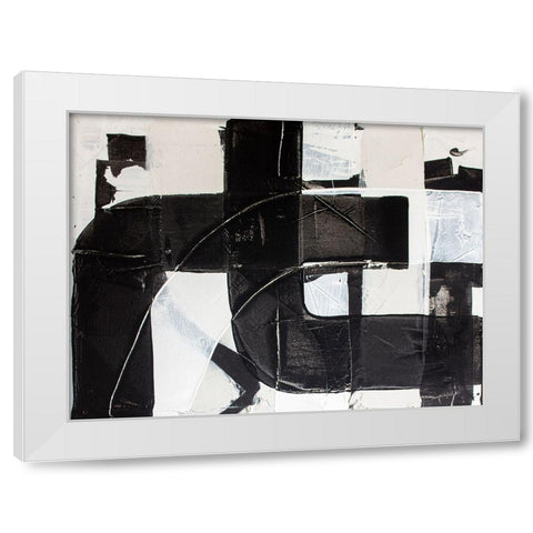 Racetrack Diptych I White Modern Wood Framed Art Print by Youngstrom, Kent