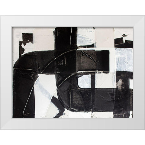 Racetrack Diptych I White Modern Wood Framed Art Print by Youngstrom, Kent