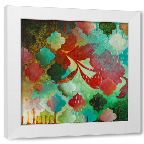 Cheerful IV White Modern Wood Framed Art Print by Robinson, Heather