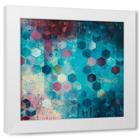 Shimmery II White Modern Wood Framed Art Print by Robinson, Heather
