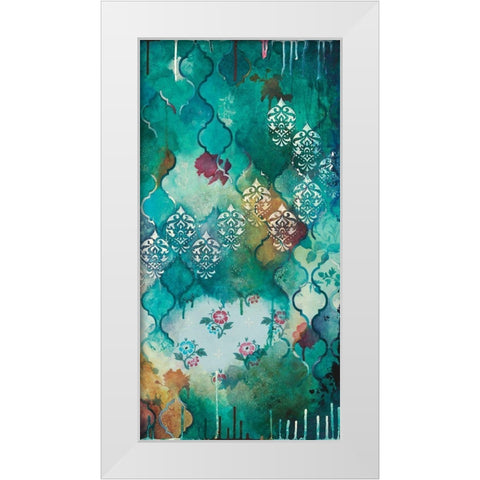 Antique Ogees II White Modern Wood Framed Art Print by Robinson, Heather