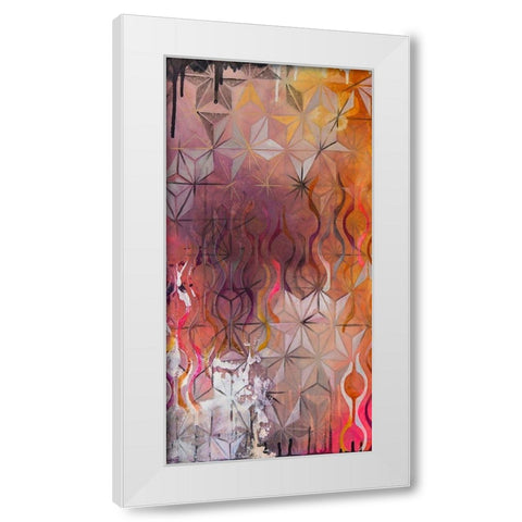 Asanoha I White Modern Wood Framed Art Print by Robinson, Heather