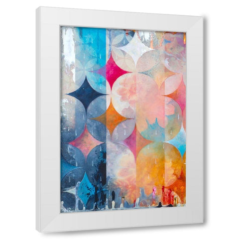 Atmospheric Geo I White Modern Wood Framed Art Print by Robinson, Heather