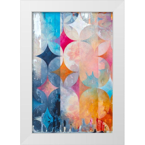 Atmospheric Geo I White Modern Wood Framed Art Print by Robinson, Heather