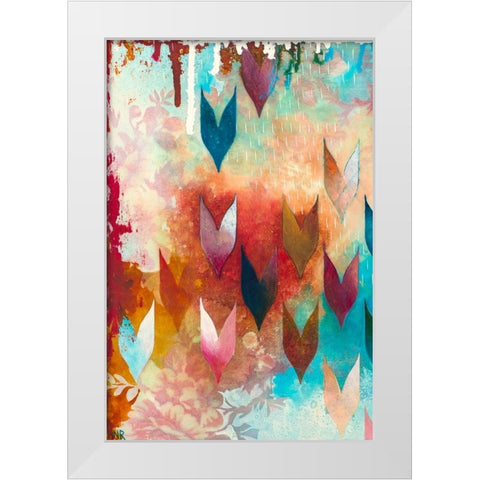 Dewy I White Modern Wood Framed Art Print by Robinson, Heather