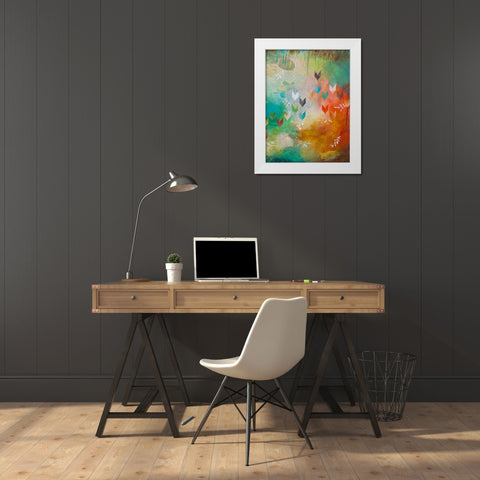 Fervently II White Modern Wood Framed Art Print by Robinson, Heather