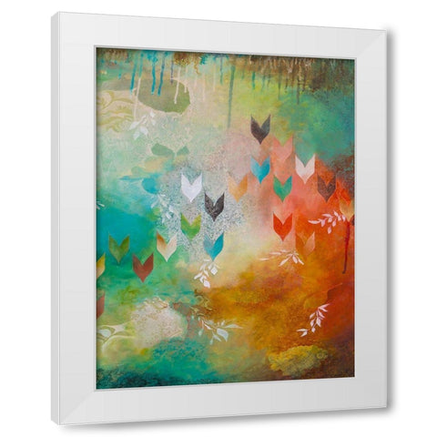 Fervently II White Modern Wood Framed Art Print by Robinson, Heather
