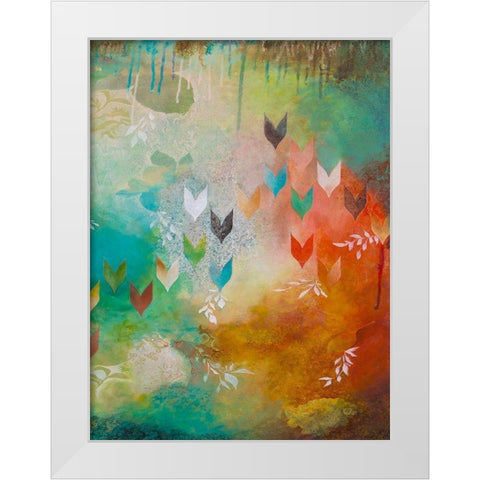 Fervently II White Modern Wood Framed Art Print by Robinson, Heather
