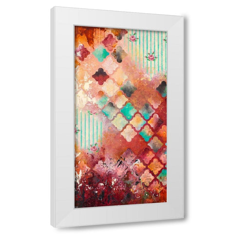 Sentimental I White Modern Wood Framed Art Print by Robinson, Heather
