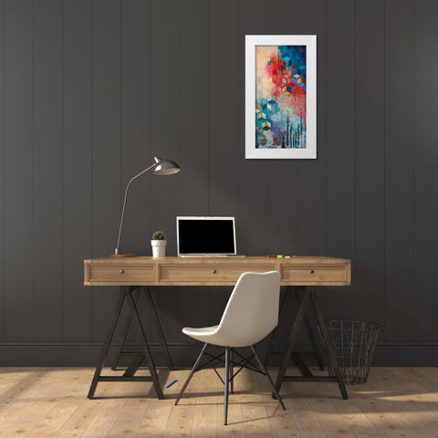 Split Asanoha II White Modern Wood Framed Art Print by Robinson, Heather