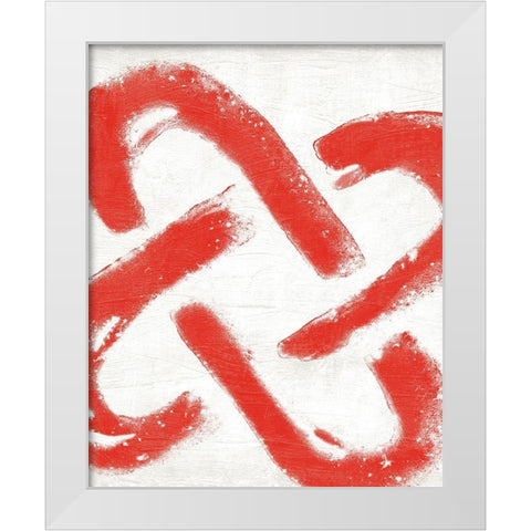 Kwanzaa Symbols I White Modern Wood Framed Art Print by Vess, June Erica