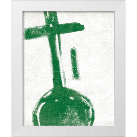 Kwanzaa Symbols V White Modern Wood Framed Art Print by Vess, June Erica