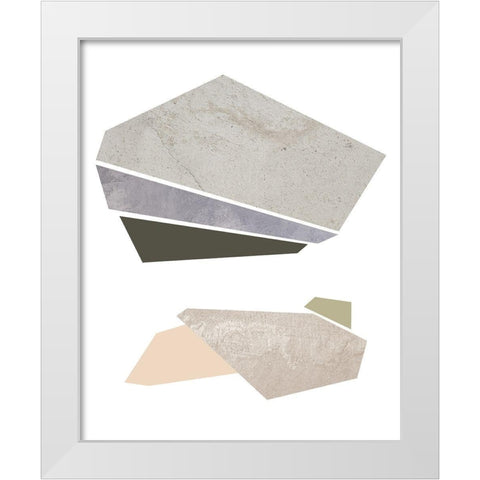 Slab Sections I White Modern Wood Framed Art Print by Green, Jacob