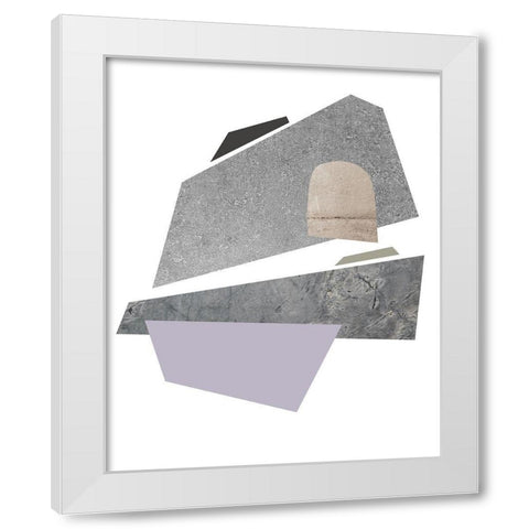 Slab Sections II White Modern Wood Framed Art Print by Green, Jacob