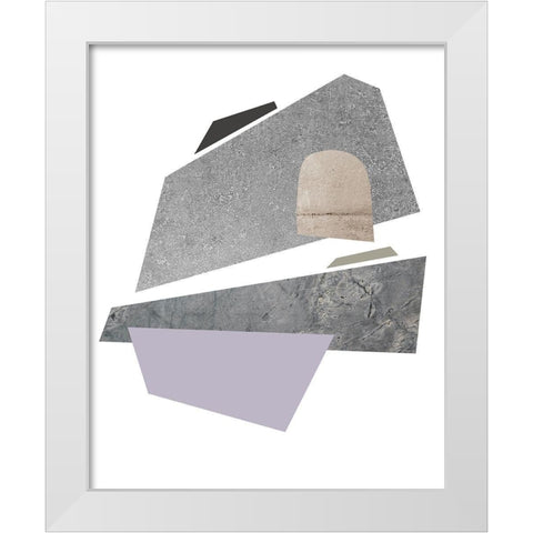 Slab Sections II White Modern Wood Framed Art Print by Green, Jacob