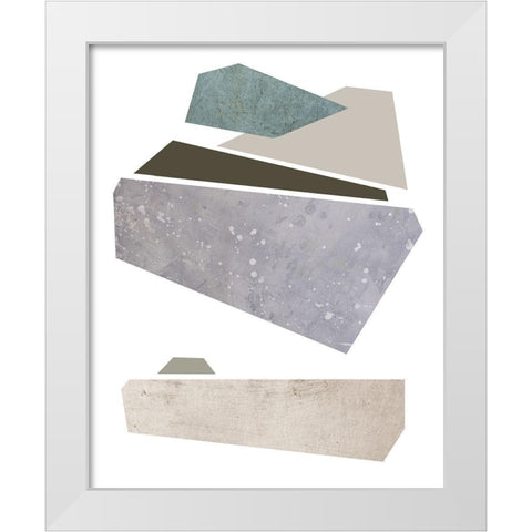 Slab Sections III White Modern Wood Framed Art Print by Green, Jacob
