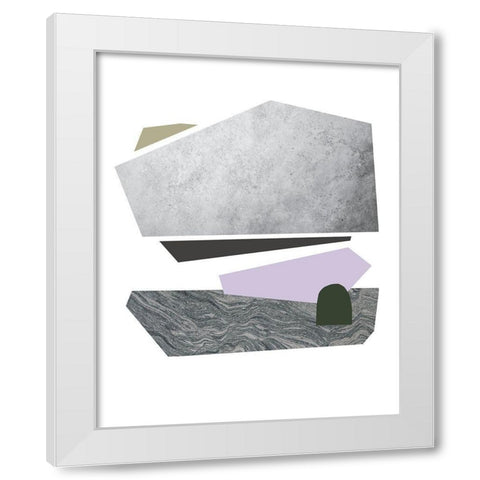 Slab Sections IV White Modern Wood Framed Art Print by Green, Jacob
